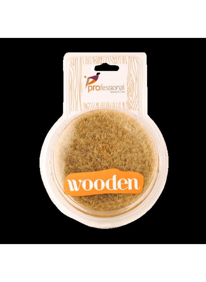 فرشاة التدليك الجاف بشعيرات الخيول مع القطن